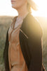 Duster jacket - Deep eggplant linen