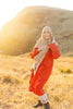 Duster jacket - Red linen