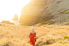 Duster jacket - Red linen