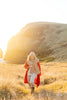 Duster jacket - Red linen