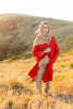 Duster jacket - Red linen