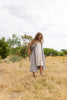 Shirt dress - Taupe grey linen