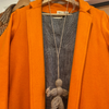 Wool Duster Coat  - Orange wool