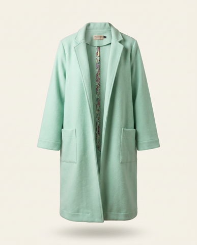 Wool Duster Coat  - spearmint wool