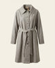 Wool Duster Coat  - grey marle cashmere wool