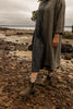 Wool Duster Coat - WITH COLLAR - Charcoal tweed - Darker than this pic-ask for swatch
