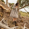 Tanner dress - stripes linen