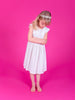 size 3-4- LAST ONE -  Wendy dress - White linen