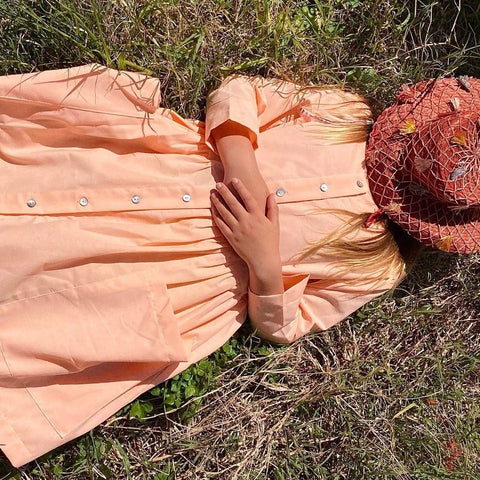 Collectors Dress – Apricot blush