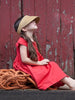size 1-2 Mon Dress – Red linen