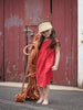 size 1-2 Mon Dress – Red linen
