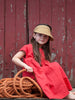 size 1-2 Mon Dress – Red linen