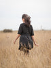 size 1-2, 3-4 - Jackie Dress – Black Washer Linen